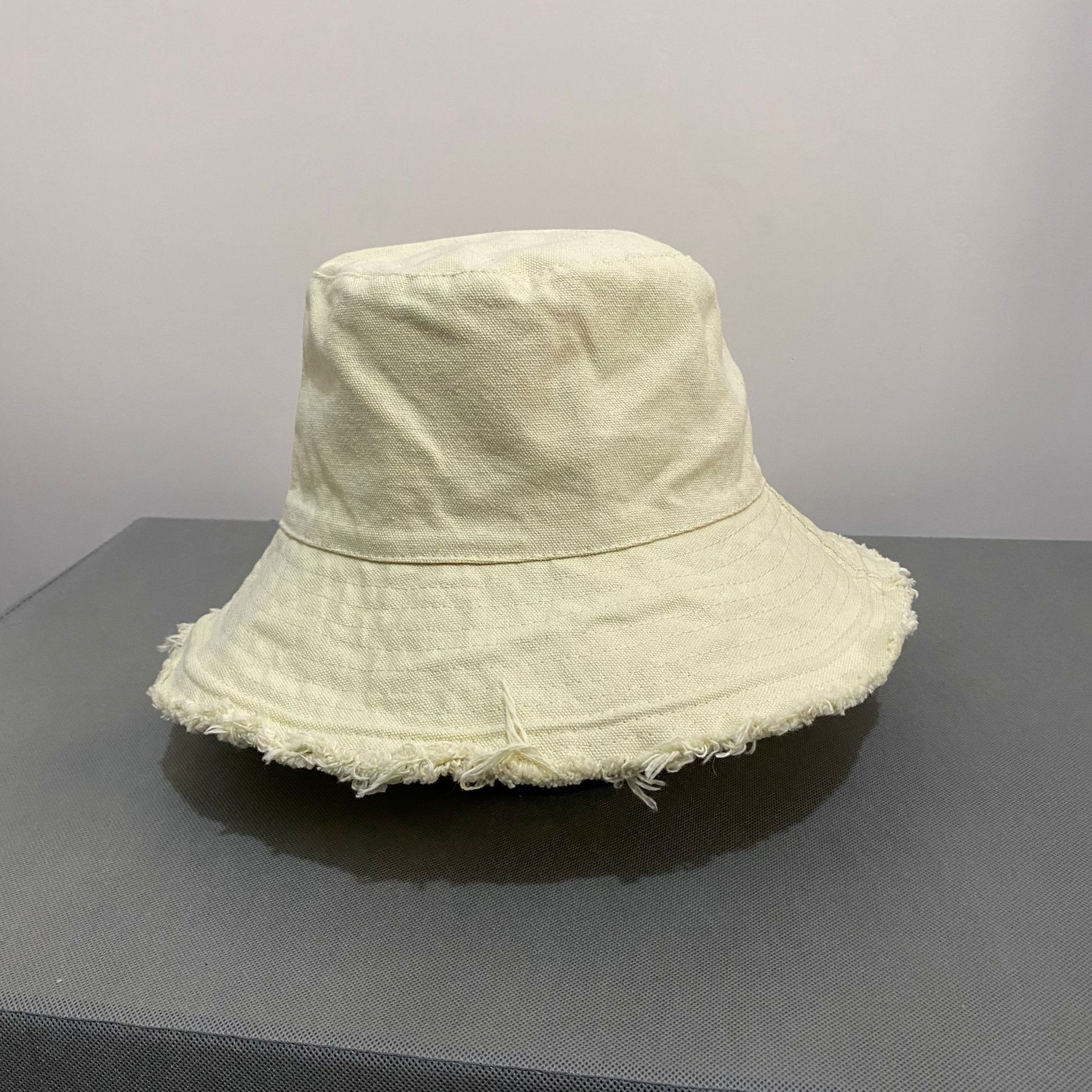 2024 Gewassen Denim Emmer Hoed Vrouwen Vissershoed Emmer Hoed Unisex Bob Caps Hip Hop Gorros Mannen Winddicht Emmer hoed Outdoor: Zilver