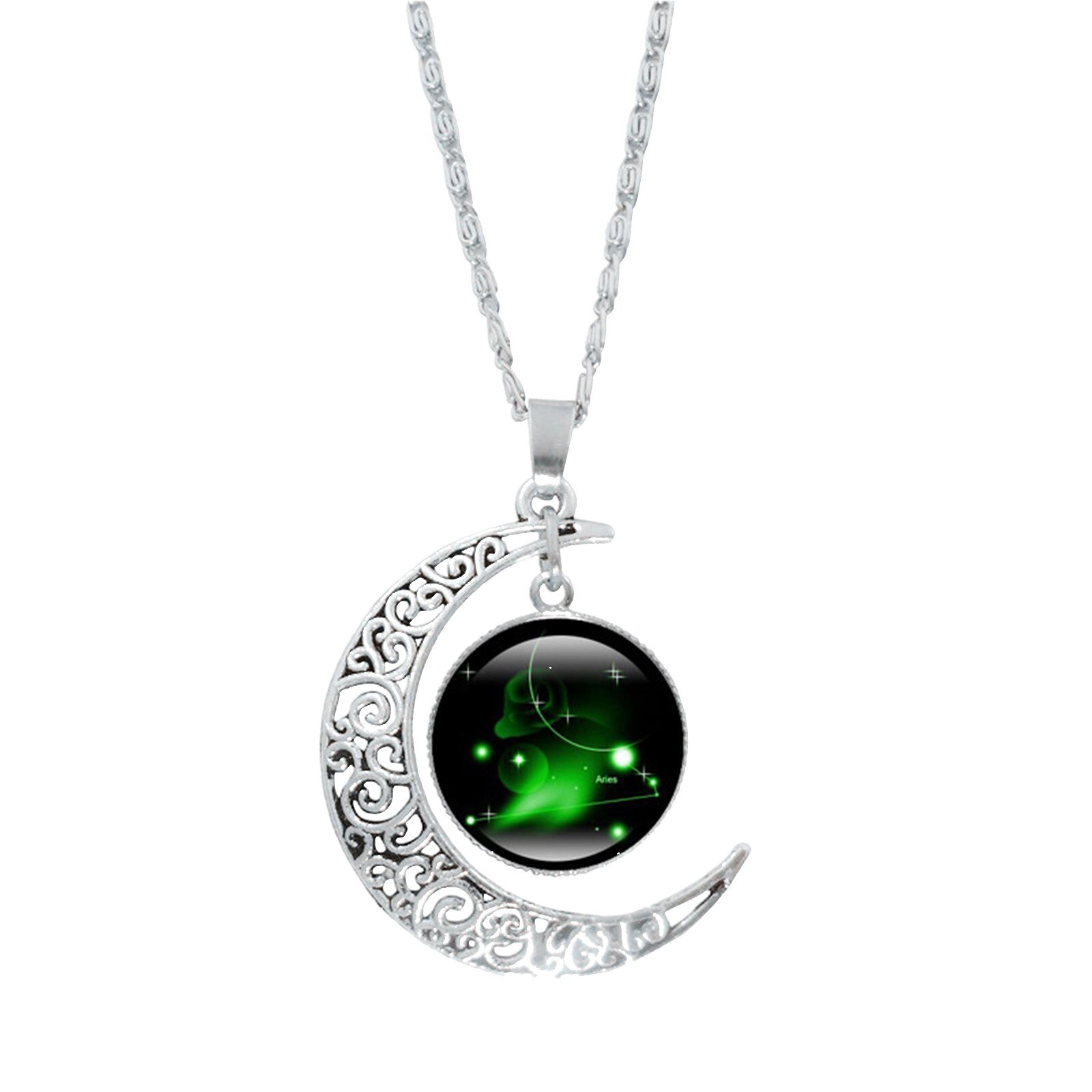 12 costellazione luna collana catena donna strass di lusso girocollo gioielli moda ciondolo regali signore eleganti