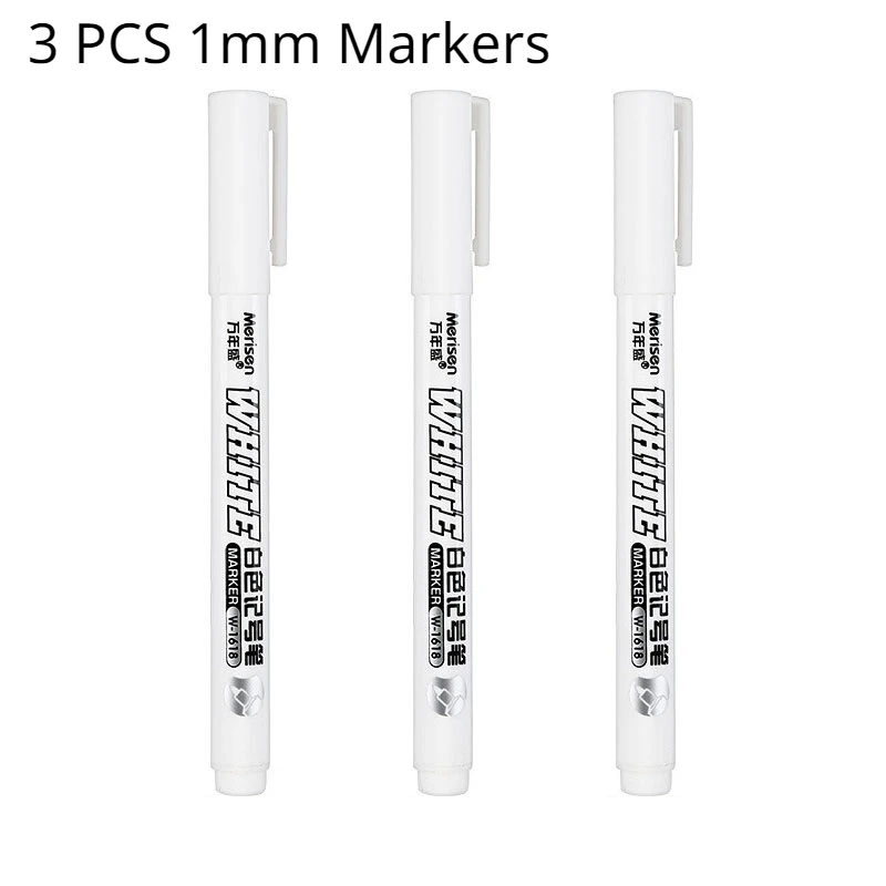 1/3/5 PCS White Marker Pen Alcohol Paint Oily Waterproof Tire Painting Graffiti Pens Permanent Gel Pen Art School Supplies: Yellow