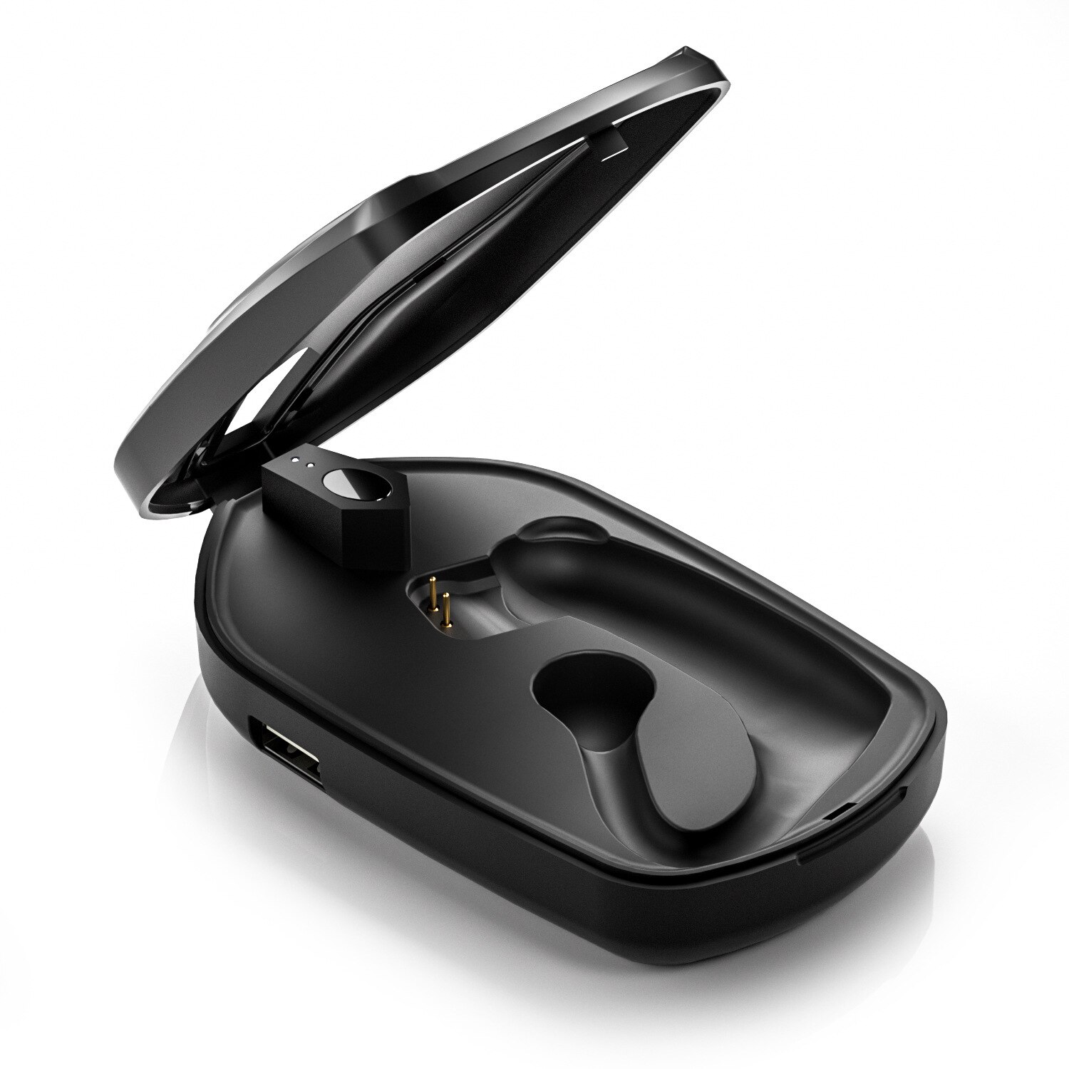 Draadloze oordopjes  m50 slimme bluetooth oordopjes oorhaak lange standby sport oordopjes handsfree volumeregeling: Oplaaddoos