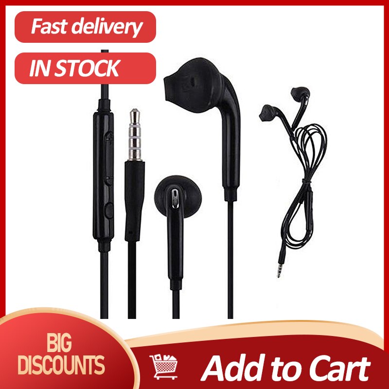 1Pc Duurzaam Stereo Bass Oordopjes Hoofdtelefoon In-Ear Oortelefoon Headset Voor Samsung Galaxy S6 Wired Hoofdtelefoon