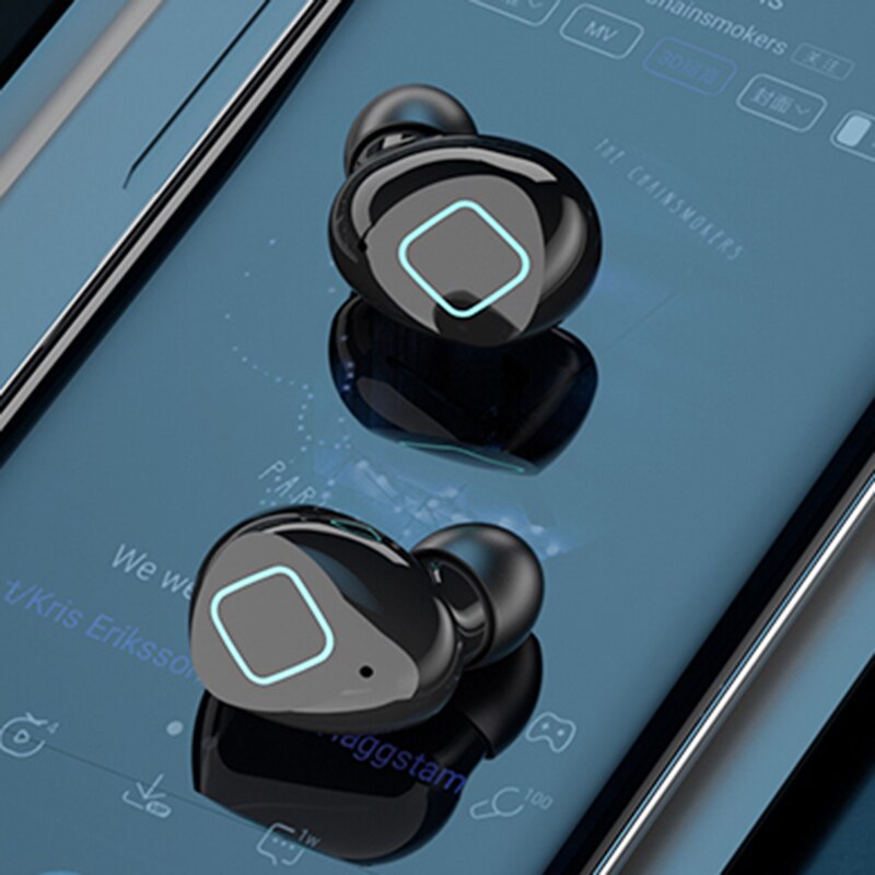 M6 TWS Bluetooth 5.1 Earphones In-ear Earbuds Super Large Charging Compartment Capacity 4000mAh Headset With Speaker and LED