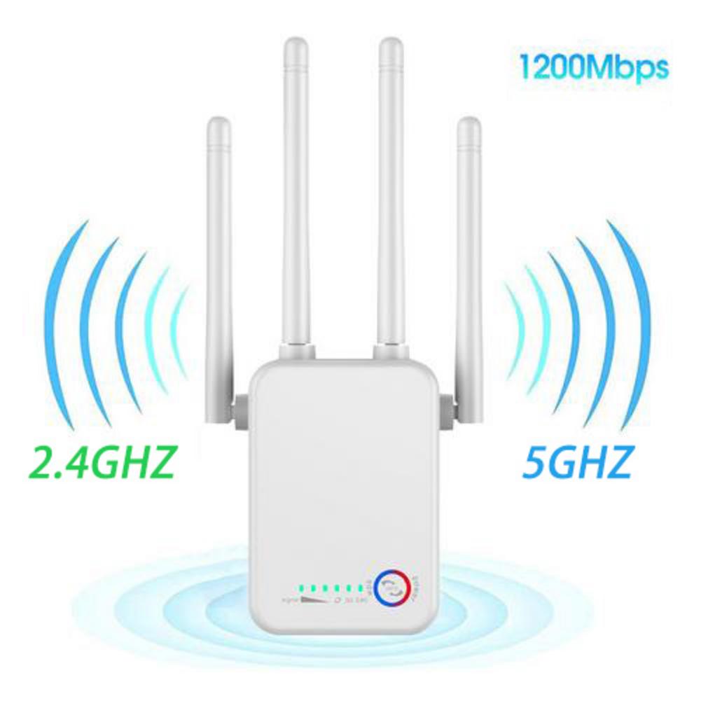 5G Wifi Repeater WiFi Long Range Extender Router Wireless Wi-Fi Signal Amplifier 1200M WiFi Booster 2.4G 5Ghz Wi Fi Amplifier