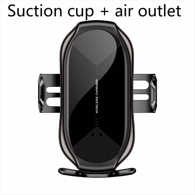 T6 Car Smart Induction Wireless Charger Mobile Phone Stand Mount 10W Fast Charge With Magnetic Head Car Holder Universal: L