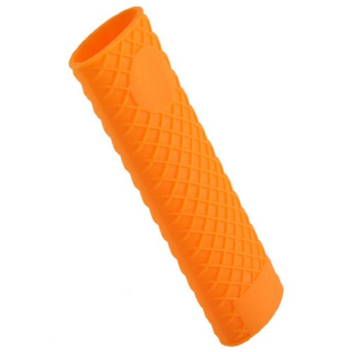 Mittes en Silicone porte-casserole | Poignée de casserole, poignée de casserole, poignée porte-casserole, creux Wok pièces d'ustensiles de cuisine, accessoires outils de cuisine 1 pièce: Orange