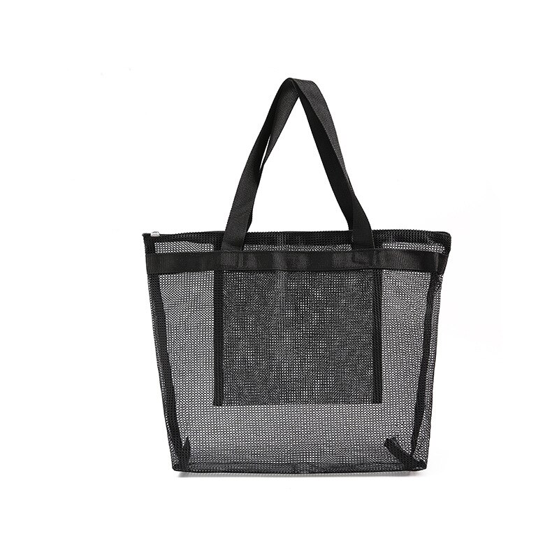 Beach Bag Single Shoulder Mesh Bath Bag Dry Wet Separation Swimming Bag Bath Bag Travel Portable Storage Bag: 1