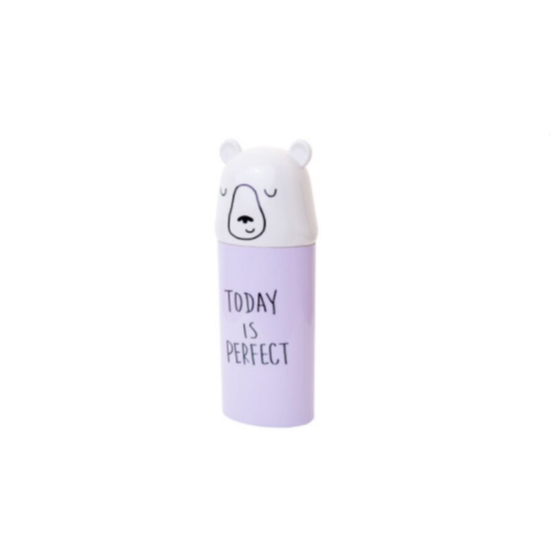 Cartoon Cute Toothbrush Case Toothpaste Towel Wash Cup Tooth Brush For Traveling: Purple