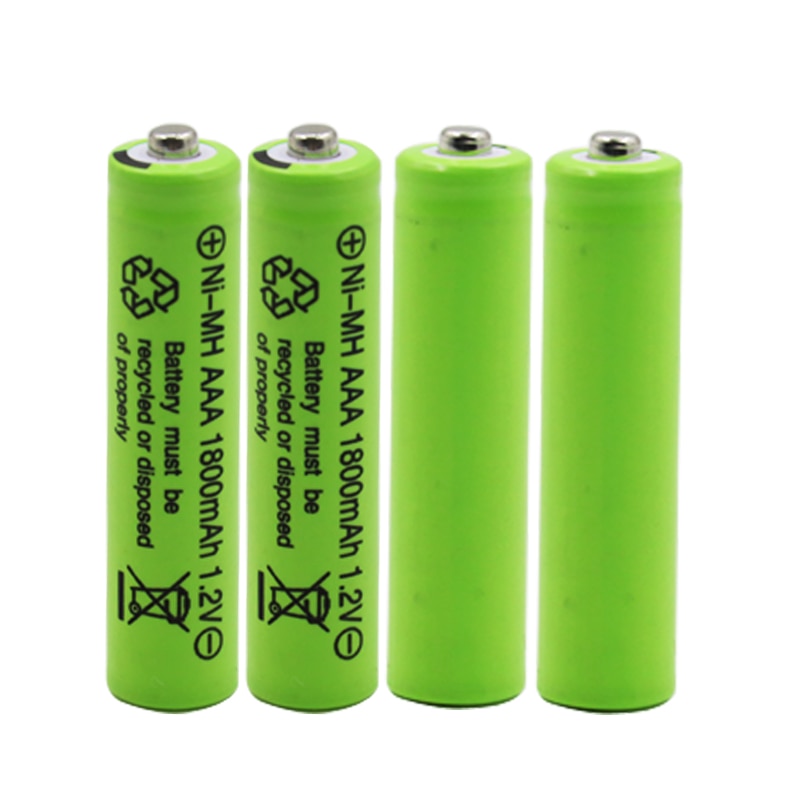 4 ~ 20 pièces 100% d'origine AAA 1800 mAh 1.2 V batterie rechargeable AAA 1800 mAh Ni-MH rechargeable 1.2 V 2A batterie