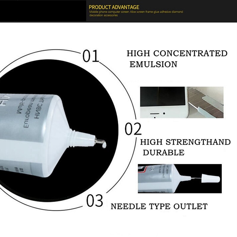 B7000 colle pour téléphone portable réparation B-7000 adhésif bijoux à bricoler soi-même strass fixer écran milieu cadre boîtier verre colle