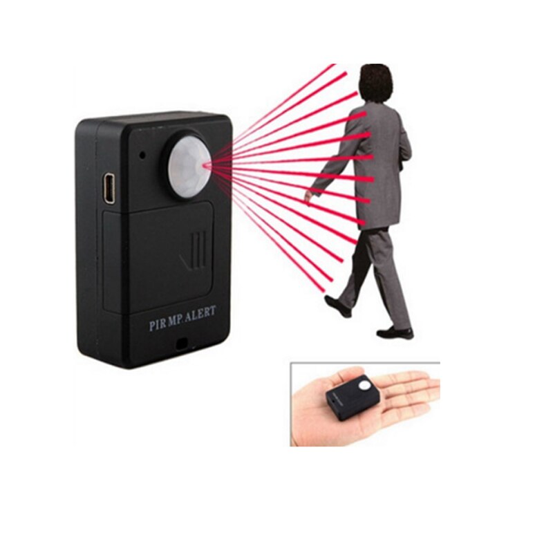 Mini Wireless PIR Infrared Sensor Motion Detector GSM Alarm System Anti-theft black A9