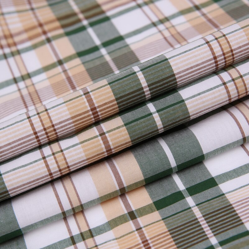 Engelsk stil langærmet plaid ternet bomuldsskjorte lommefri standard pasform casual button-down mænd gingham skjorter