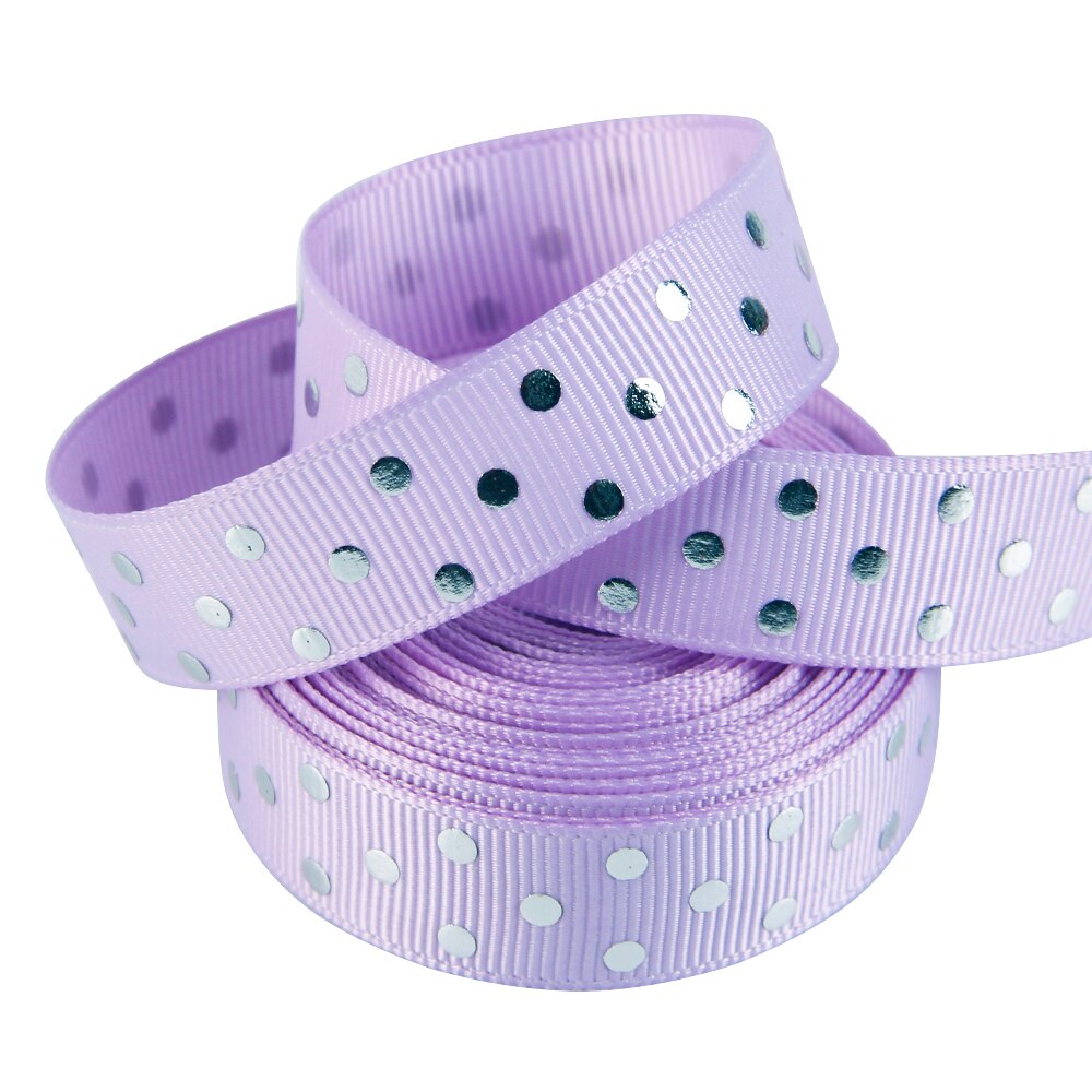 david angie 5/8" silver Polka dot gold foil heart love Valentine's Day grosgrain ribbon DIY Party Decoration Material,5Yc3231: 1060134001