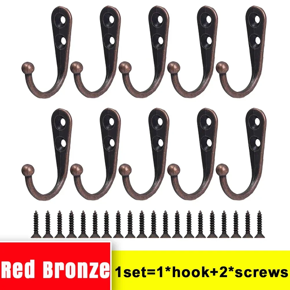 Ganchos de pared para puerta, ganchos para colgar abrigos montados en la pared, gancho de tornillo de Metal resistente para llaves de ropa, organizador de cocina y baño, 30/1 Uds.: XXL / Gris claro