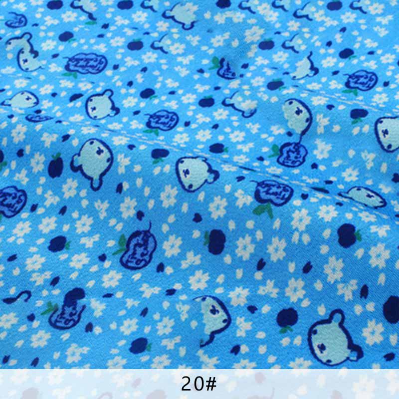 Japansk blomstret stof polyester rynkestof til kvinders hårtilbehør 4*4cm/ stk 10 stk/parti  p65: 20
