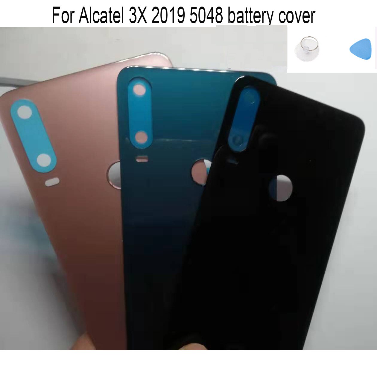 Alloggiamento posteriore per Alcatel 3X 2019 5048 5048u 5048y coperchio batteria vetro riparazione parte di ricambio e colla