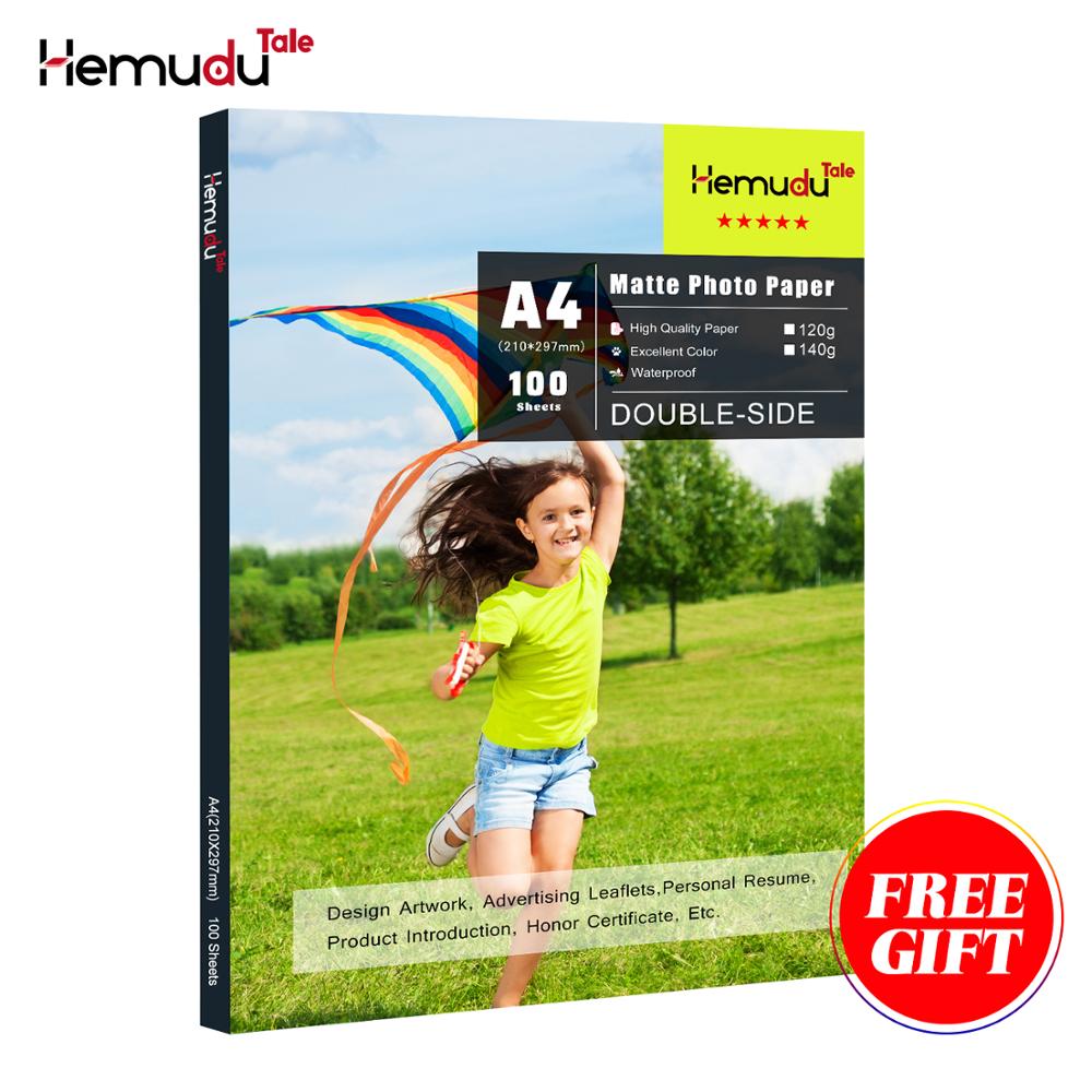 Matte Photo Paper Double Side A4 Inkjet Printing Waterproof For Inkjet Printer Photographer imaging printing paper 100 Sheets