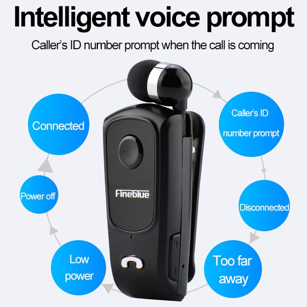 Fineblue F920 Mini Bluetooth Headset Tragbare Erinnern Vibration Tragen Clip Sport Lauf Kopfhörer Mic Anruf