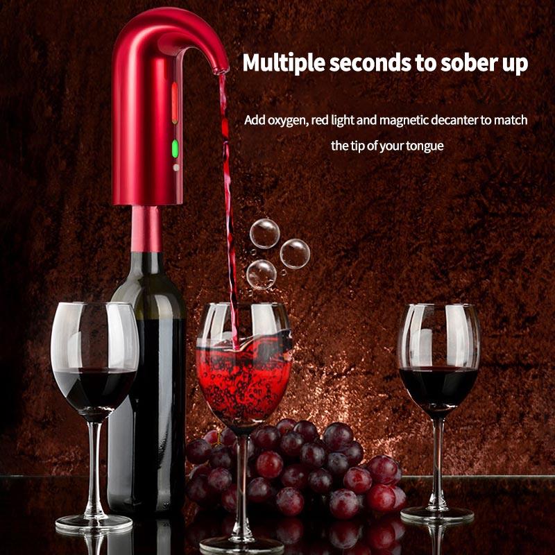 Draagbare Elektrische Wijn Schenker Smart Wijn Decanter Automatische Rode Wijn Schenker Beluchter Decanter Dispenser Wijn Tool Bar Accessoires