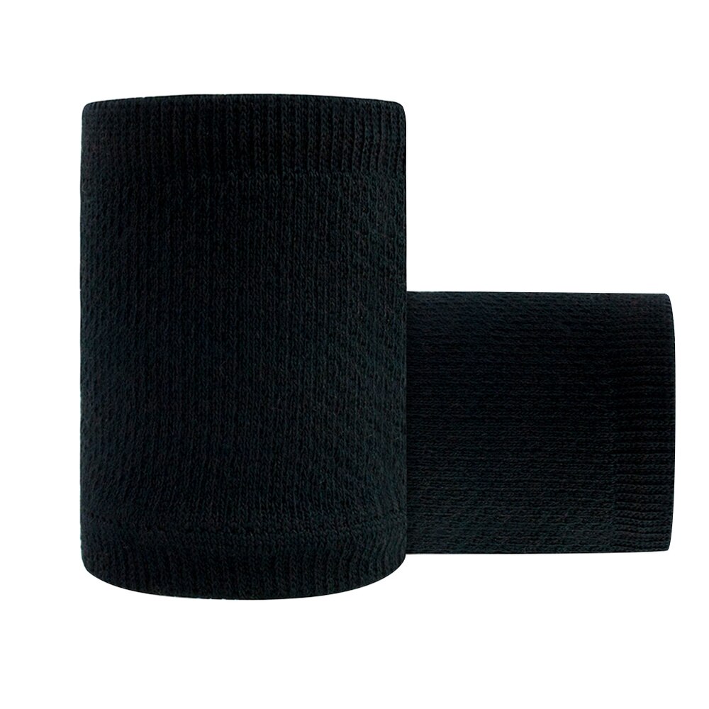 1 Pair Wrist Brace Soft Wrist Cuff Wrist Support Wristband for Sports Basketball: Black