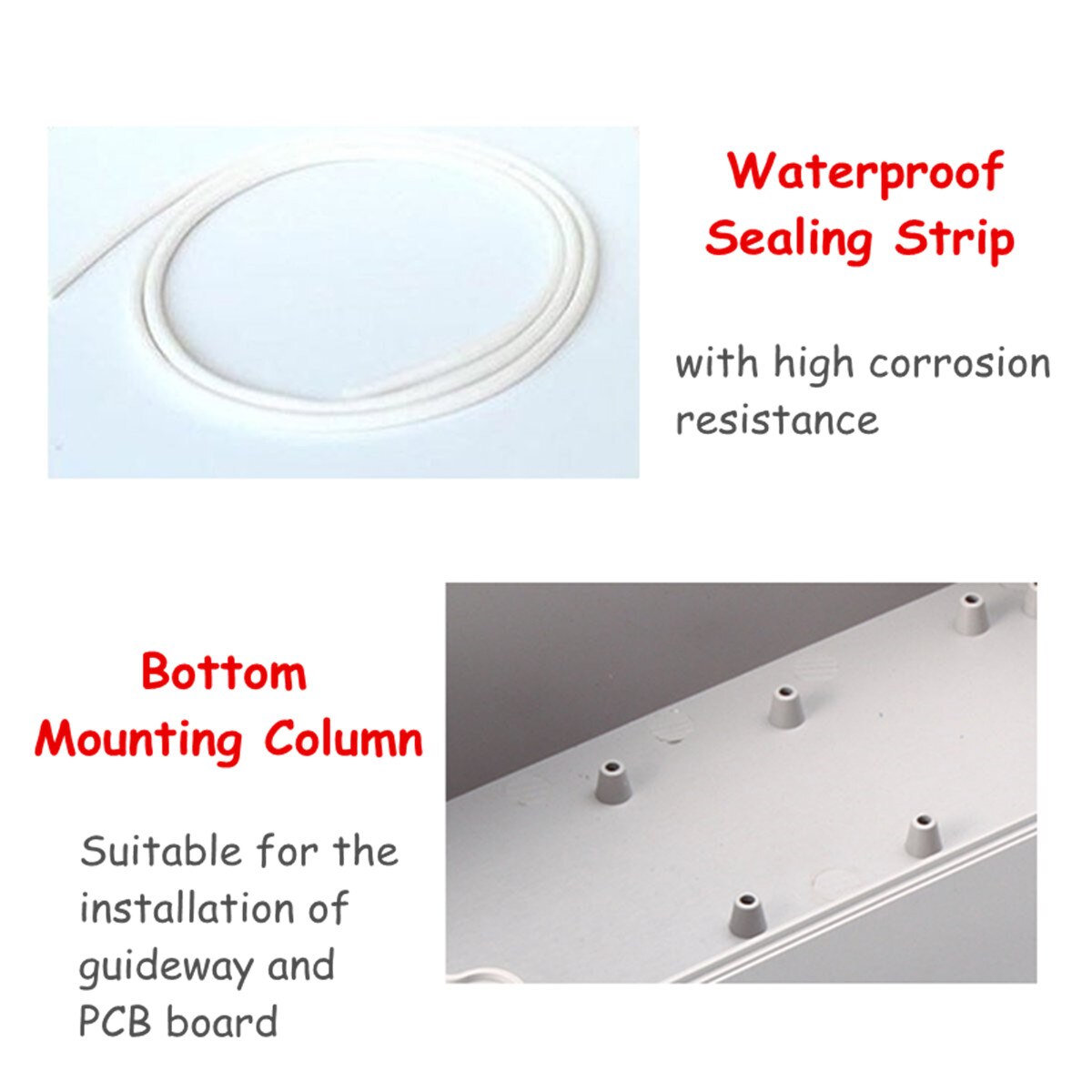 ABS Waterproof Enclosure Box Electronic Project Instrument Case Electrical Project Box Outdoor Junction Box Housing 240x120x75mm