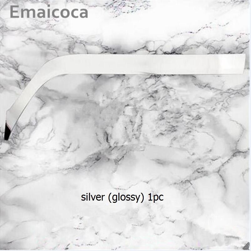 Juego de 2 unidades de decoración para el coche, guantera con decoración, funda adhesiva para Kia K2 Rio , accesorios para el coche,: silver glossy 1pc