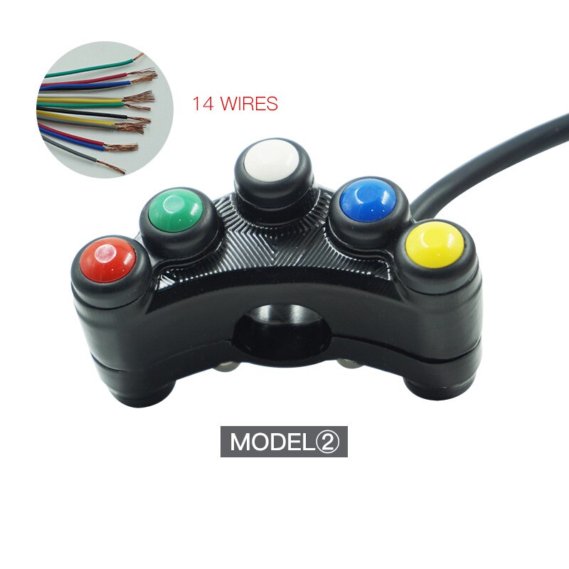 Aluminum 7/8" 22mm Motorcycle Switches Handle... Grandado