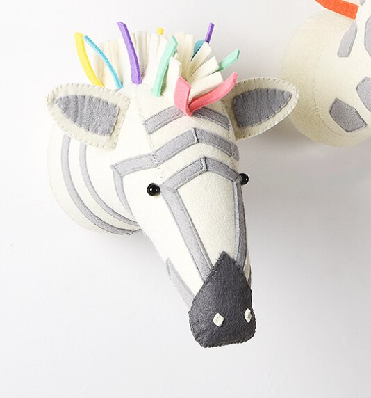 Enfants chambre décoration éléphant girafe chien renard Animal tête montage mural œuvre décor poupée jouets pour bébé fille chambre anniversaire: 8