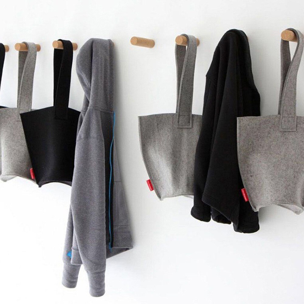 Sqinans Natuurlijke Hout Kleerhanger Muur Gemonteerde Kapstok Decoratieve Sleutelhouder Hoed Sjaal Handtas Opslag Hanger Badkamer Rac