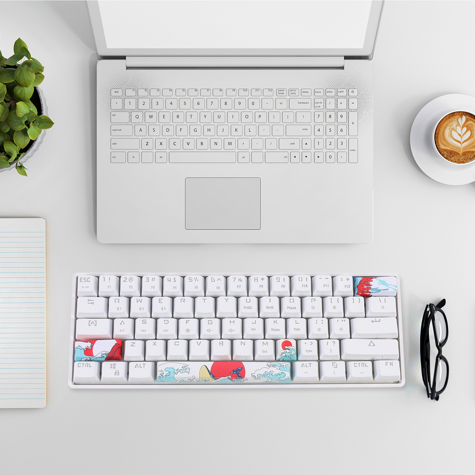 4pcs Lovely Keyboard Key Caps Home Computer DIY Keycaps Kit Keyboard Supply