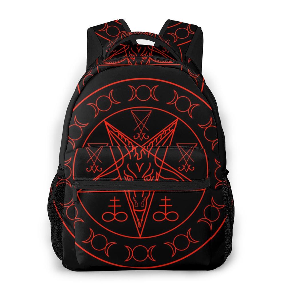 Backpack Casual Travel Bag Pentagram Print School Bag Shoulder Bag For Man Woman Bagpack: colour8