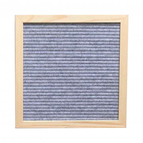 Handmade Square Frame Felt 460 Letter Set Message Board with Bracket Home Decor: Multicolor Grey