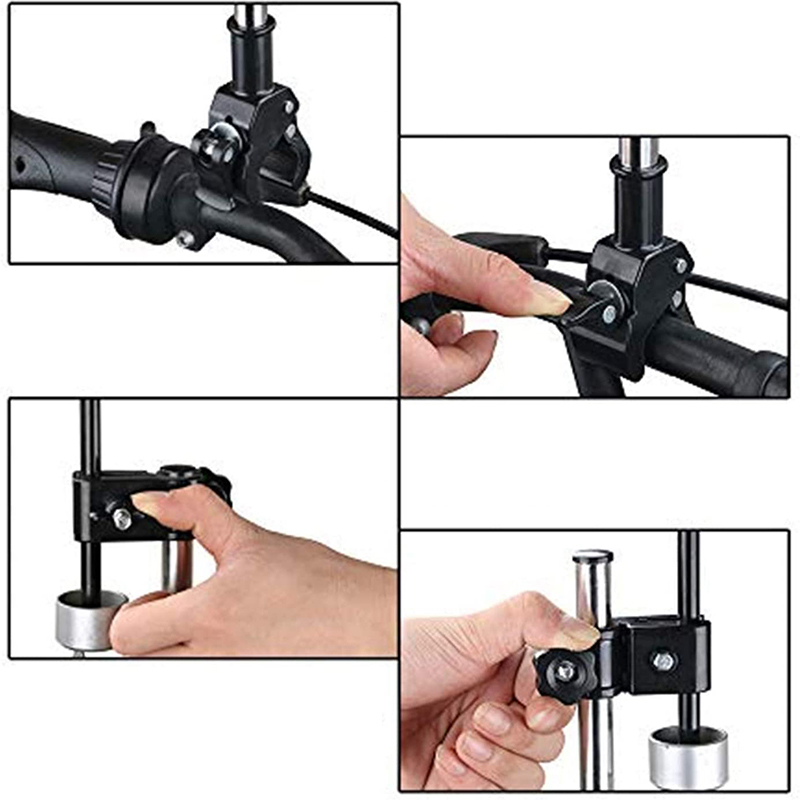 Soporte de barra de paraguas para silla de cochecito de bicicleta, soporte de montaje para cochecito, silla de ruedas, conector de paraguas, herramienta de equipo de lluvia para exteriores