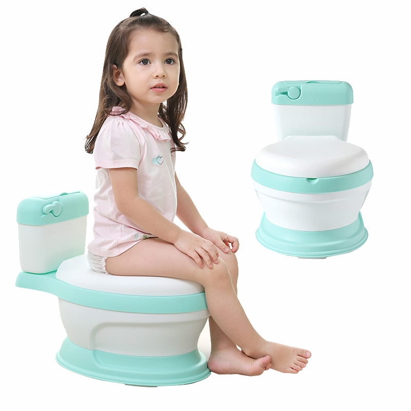 Stijl Simulatie Baby Toilet Training Kleine Size Potje Voor Kids Voor Gratis Potje Brush + Cleaning Bag Voor