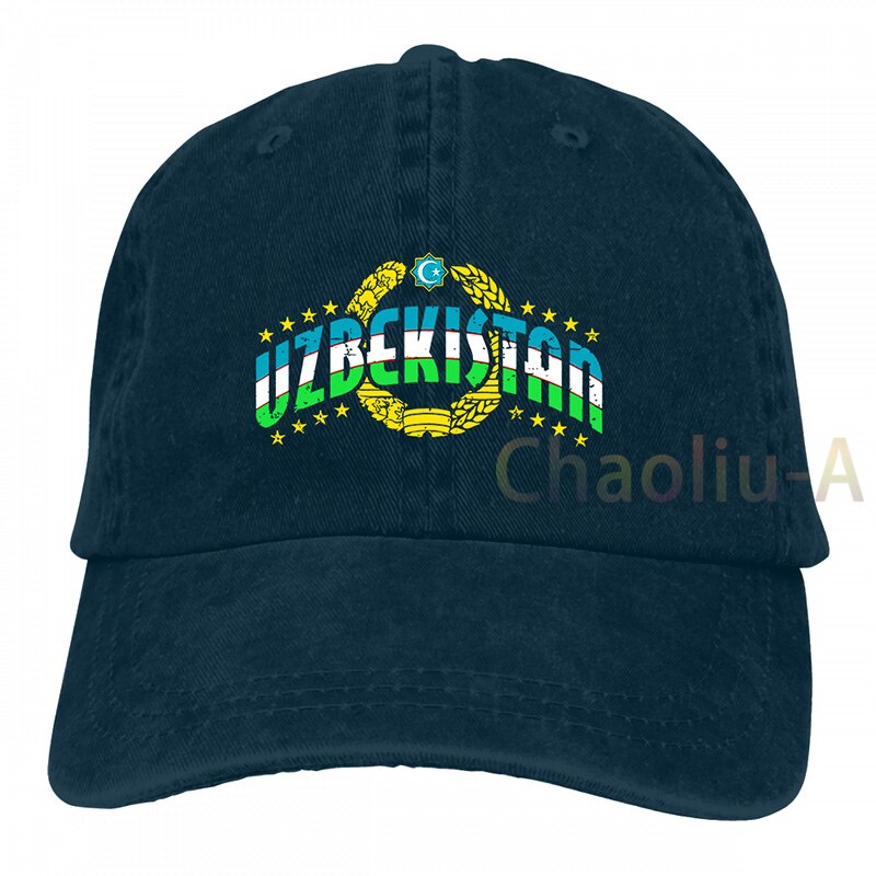 Usbekistan Patriotischen Flagge Usbekistan Stolz Tashkent Samarkand Baseball cap männer frauen Trucker Hüte verstellbare kappe: 2-Navy