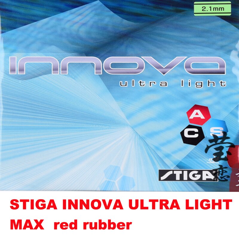 Original STIGA INNVOA ULTRA LIGHT table tennis rubber with thick sponge racquet sports stiga table tennis rackets: max red