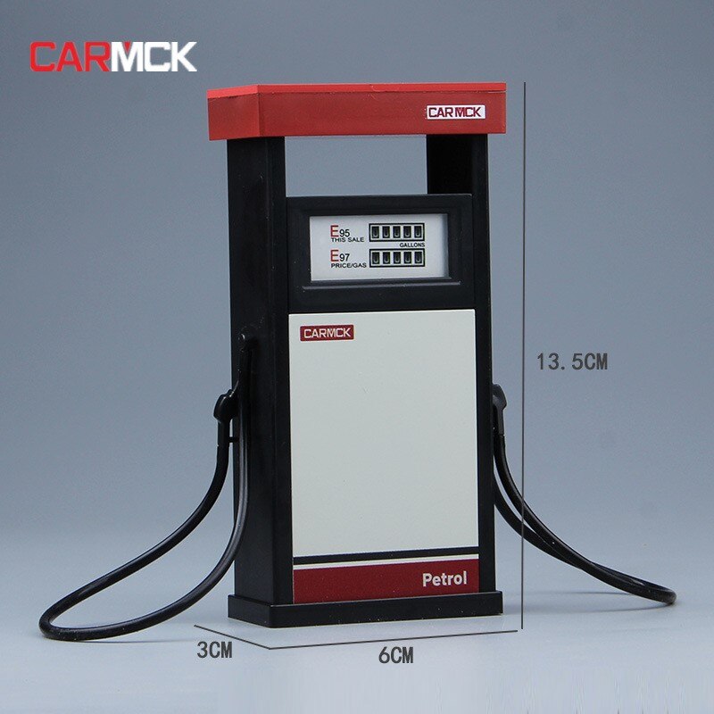 1:18 Scale Simulation Fuel Dispenser Gas Station Model Alloy Car Static Display Sand Table Scene Decoration Toy For Boys