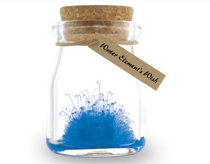 DIY Wachsenden Wünschen Wachsen EINE Kristalle Magie Wishing Kristall Kit Kinder Magische Wünsche Glas Spielzeug Weihnachten Pädagogisches Für Kinder: Blue