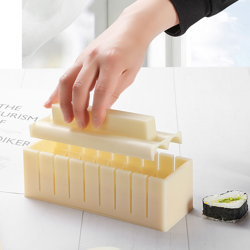 10Pcs/Set DIY Sushi Making Kit Roll Sushi Maker Rice Roll Mold Kitchen Sushi Tools Japanese Sushi Cooking Tools Kitchen Tools