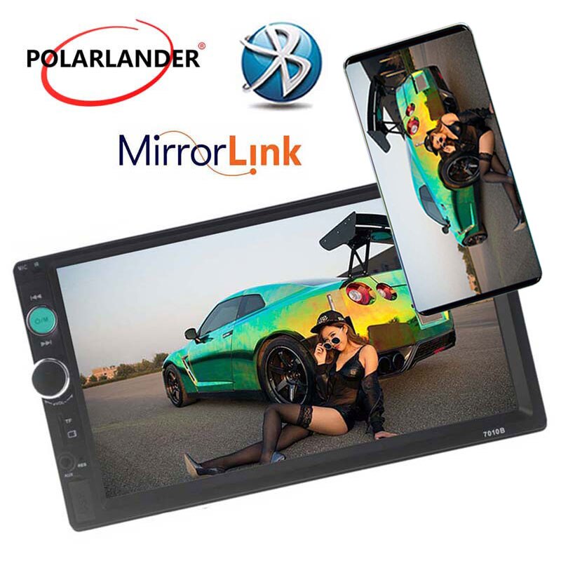 7'' USB/TF/FM Touch Screen Head Unit Radio Car Stereo MP5 Player Remote Control Bluetooth 2Din Mirror Link For Andriod