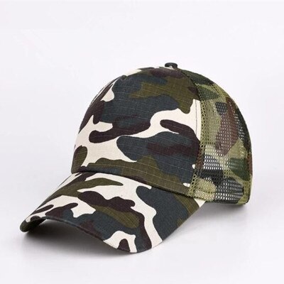 Camouflage baseball hat teenager voksen camouflage kasketter afslappet justerbar baseball cap drenge udendørs solhat: 3