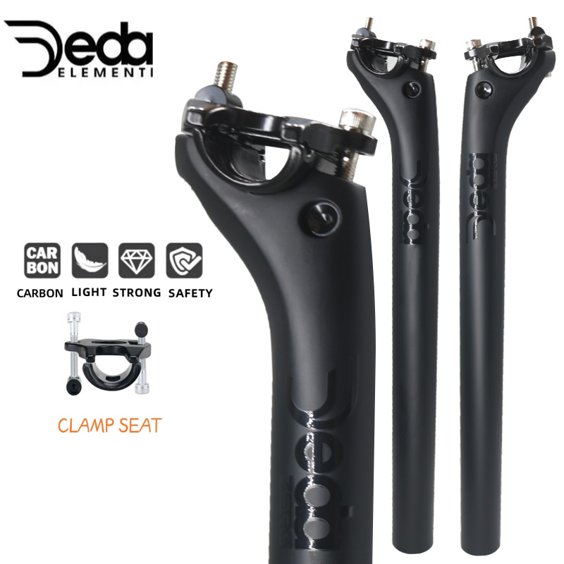 Tija de sillín de carbono Deda, tija de sillín trasera de bicicleta de montaña negra, piezas de cuadro de bicicleta de 20mm, 27,2/30,8/31,6mm: Borgoña
