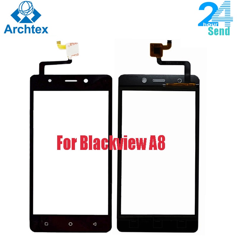 Para Panel de pantalla táctil Blackview A8 TP, piezas de reparación perfectas + herramientas de vidrio Blackview A8 de 5,0 pulgadas con reemplazo del Sensor digitalizador