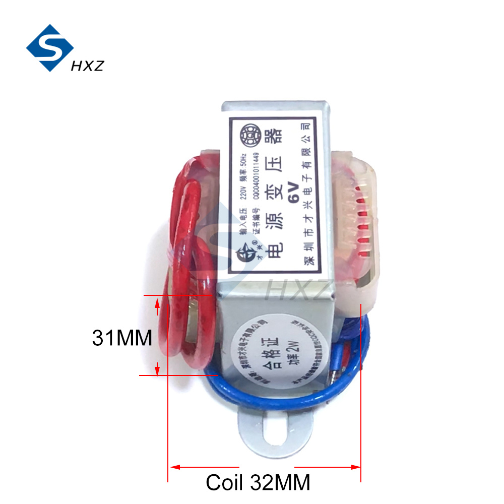 2W Single Voltage 2-wire Output Power Transformer AC220 to AC24V / AC15V / AC 12V /AC 9V / AC6V AC-AC Step-down Power