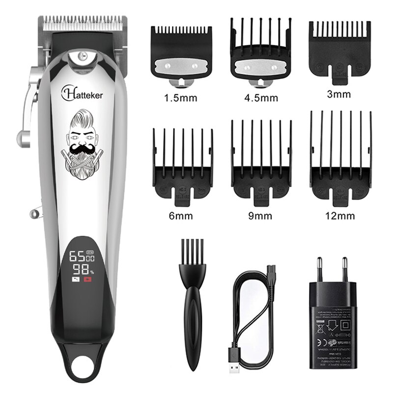 Men cord cordless tapering hair clipper fading blending barber electric hair trimmer rechargeable haircut machine