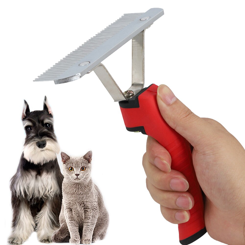 Husky-cheveux en forme de râpe | Extra-Large nettoyage en acier aux puces, tondeuse professionnelle, peigne pour chien Golden Retriever, outil de toilettage: Default Title