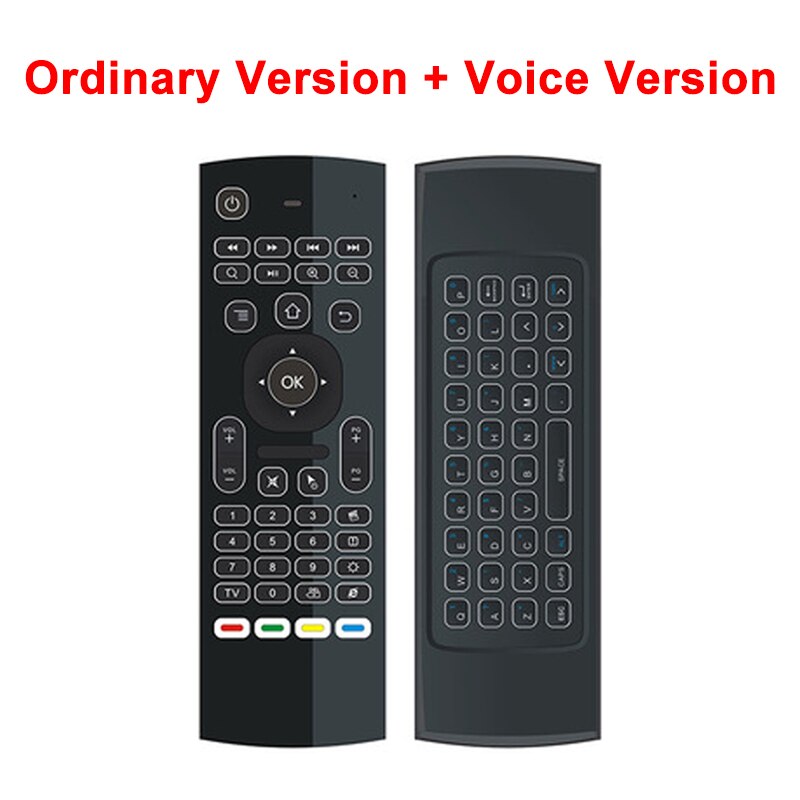 MX3 Backlit Air Mouse T3 Google Smart Ir Afstandsbediening 2.4G Rf Draadloze Toetsenbord Voor X96 Mini H96 Max x2 Pro Android Tv: C