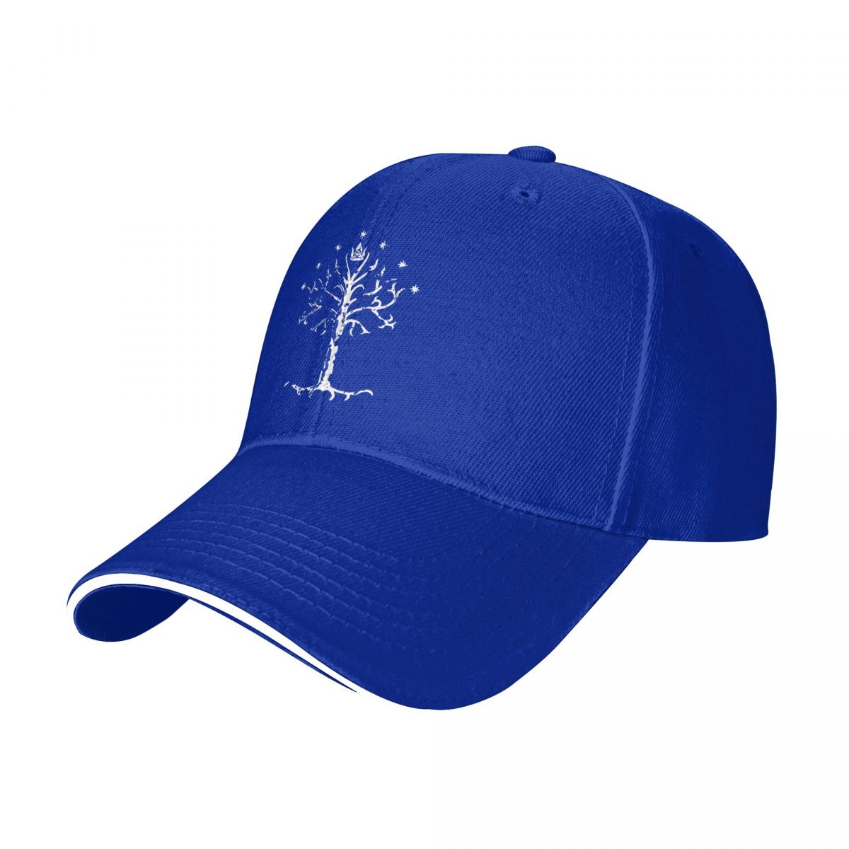 L'arbre blanc de Gondor Lord Ring inspiré 1 chapeau de camionneur casquettes pour hommes casquette de Baseball casquette de Baseball pour hommes: Bleu