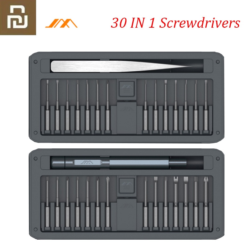 Youpin JIMI 30 IN 1 Multi-purpose Precision Screwdriver Kit Repair Tool DIY Screw Driver Set Tweezer Aluminum Alloy Handle home