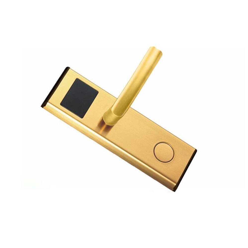 Hotel door access system digital Electric intelligent Electronic hotel key card door lock: Gold