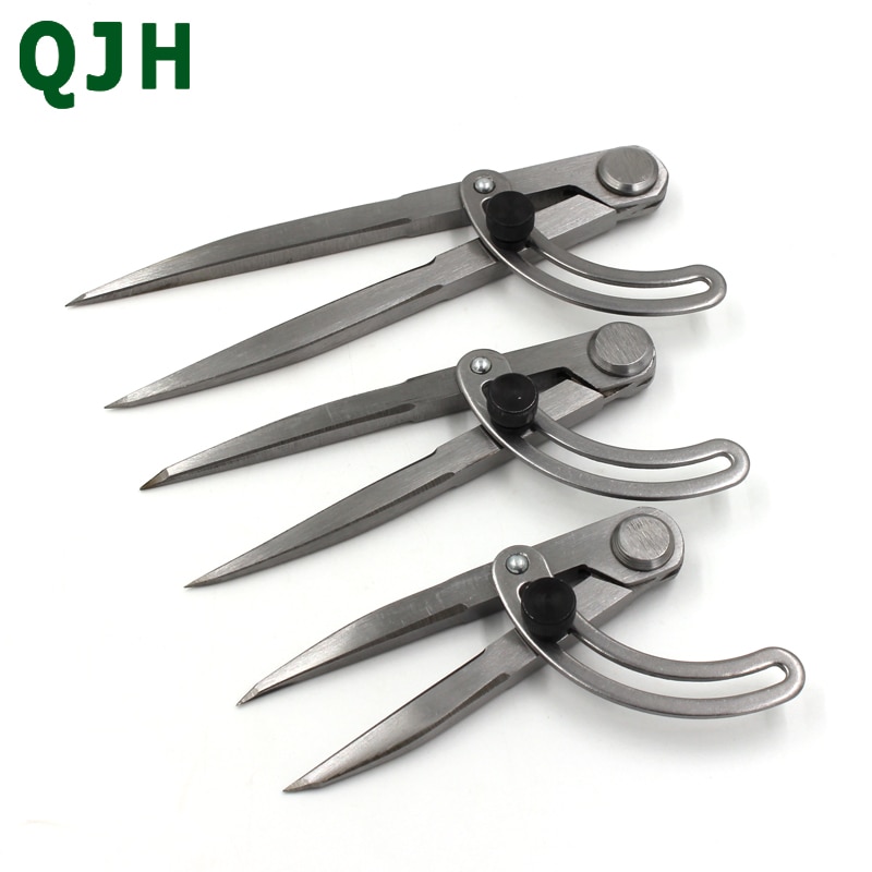 1PC Durable Adjustable Scriber Divider Wheel Compass Leather Stitch Hole Distance Measure Leather Divider Tool